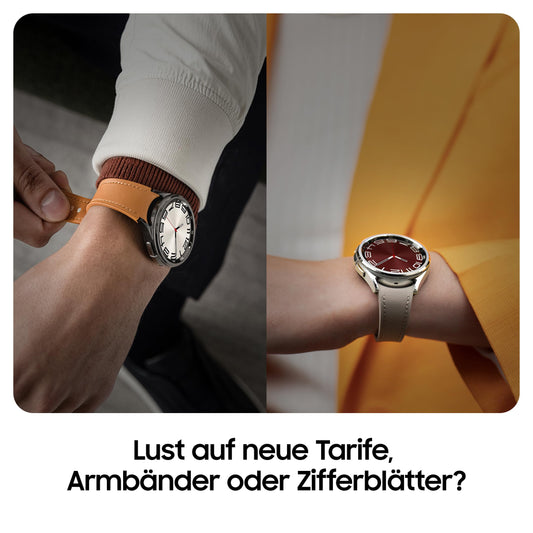 Samsung Galaxy Watch6 Classic 47 mm – Smartwatch mit Gesundheits- & Fitness-Tracking, Schnelllade-Akku, Bluetooth, Schwarz, 36 Monate Garantie