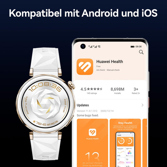 HUAWEI Watch GT 5 Pro 46 mm – Premium Smartwatch mit Profi-Sportfunktionen, Health & EKG-Tracking, 14 Tage Akku, GPS, iOS & Android, Schwarz